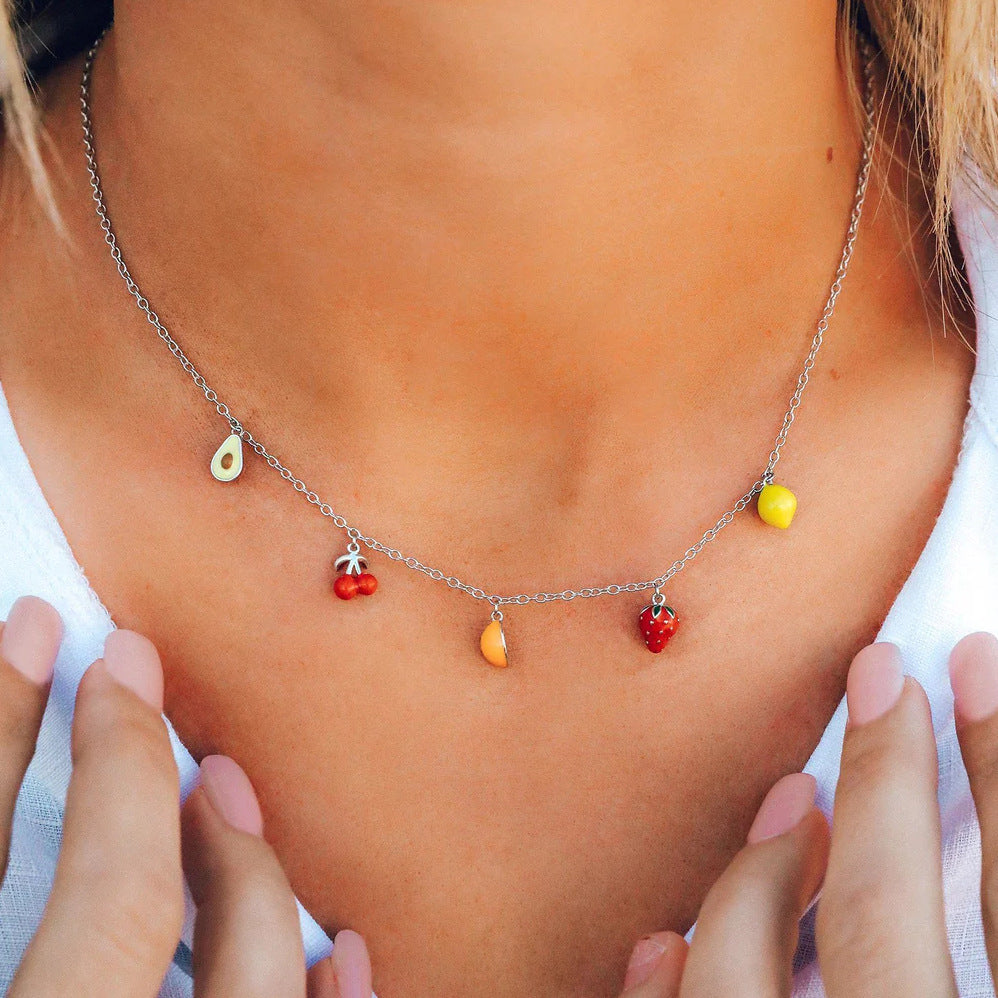 Cherry Blossom Charm Necklace Stella Harte