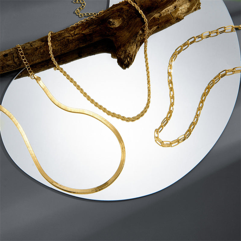 Golden Waves Necklace Stella Harte