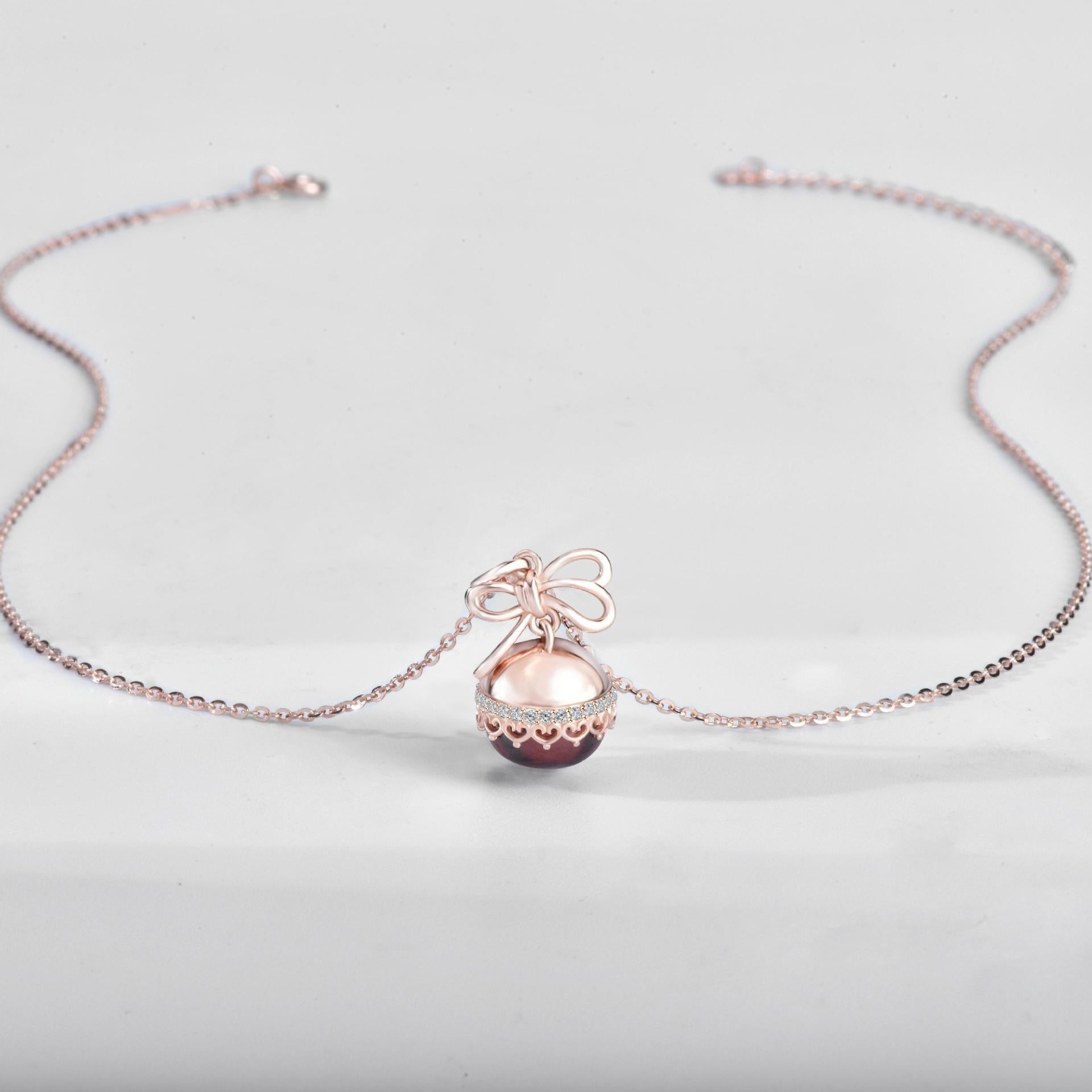 Christmas Ribbonial Necklace Stella Harte