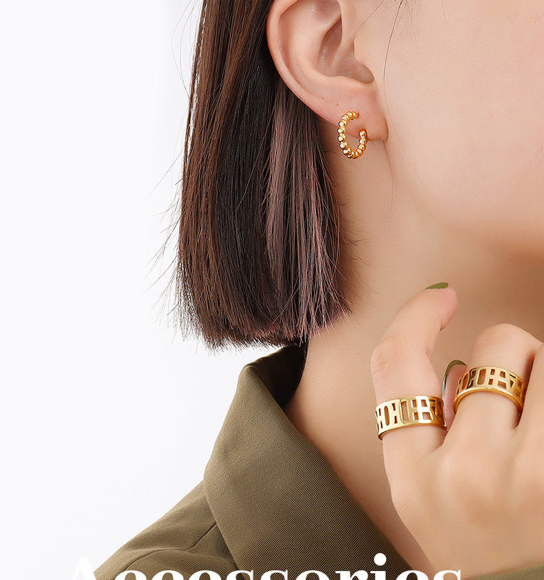 Beadie Huggie Earrings Stella Harte