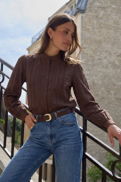 Rickrack Mandarin Blouse