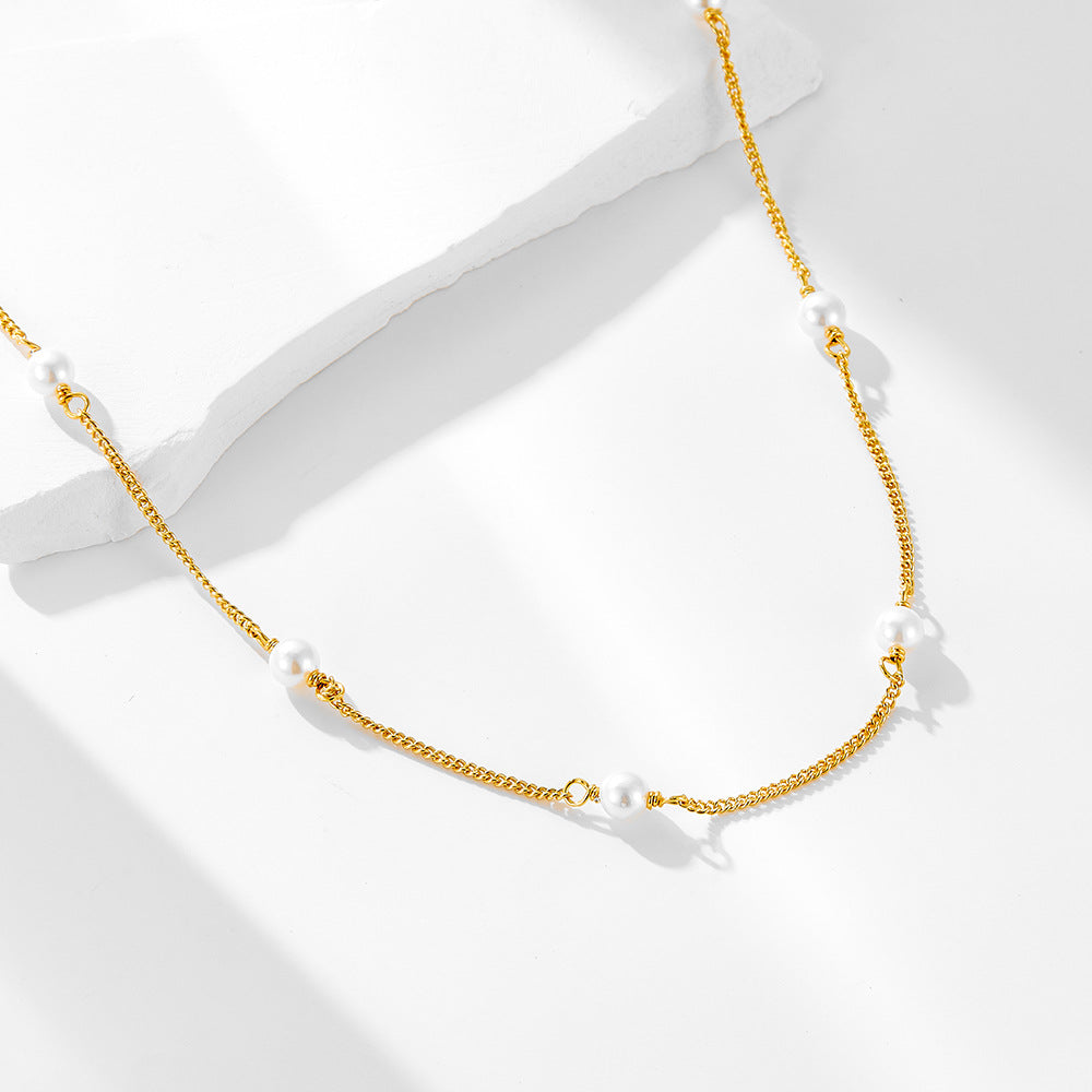Auric Pearl Sonata Layer Necklace Stella Harte