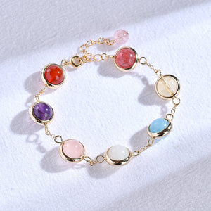 Rainbow Gem Hug Bracelet