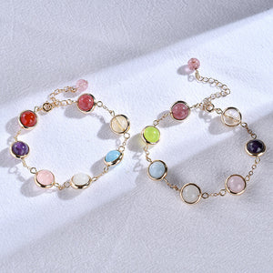 Rainbow Gem Hug Bracelet