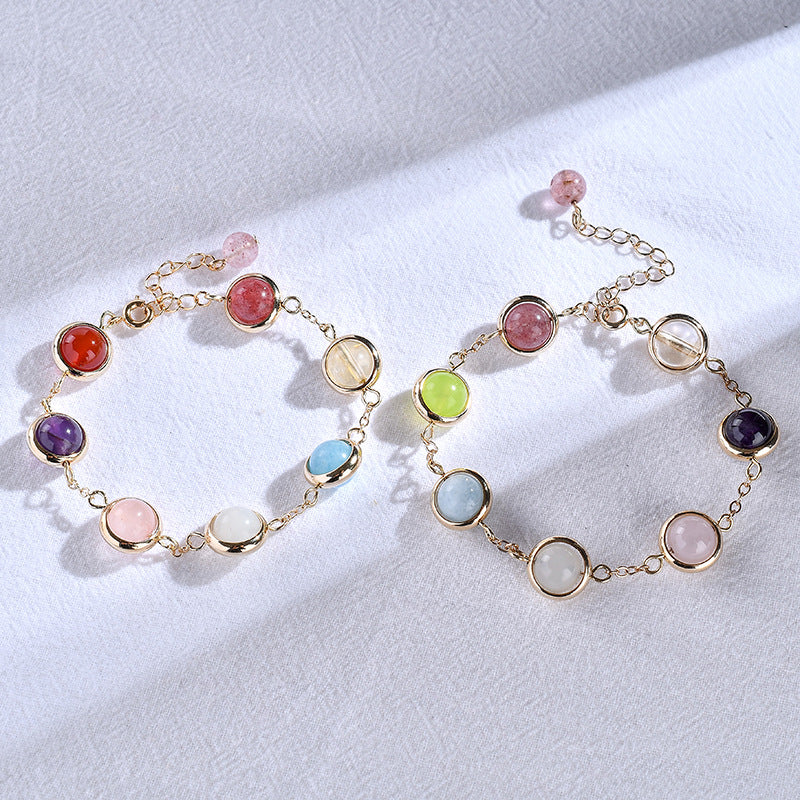 Rainbow Gem Hug Bracelet