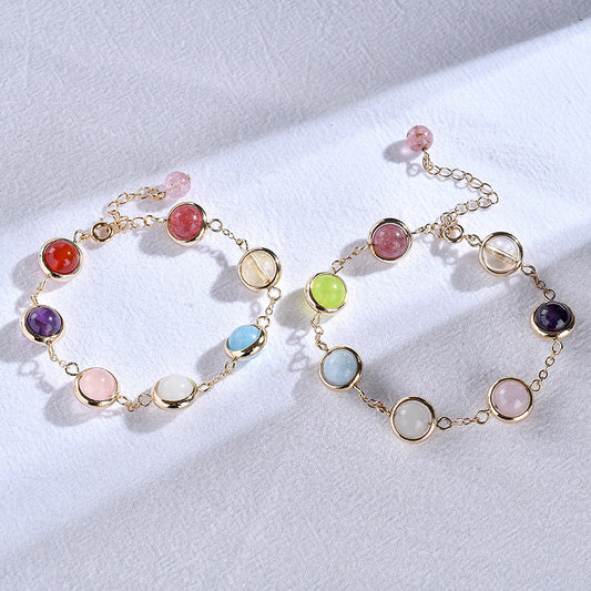 Rainbow Gem Hug Bracelet