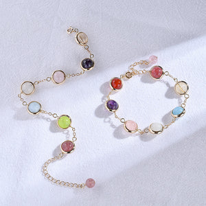 Rainbow Gem Hug Bracelet