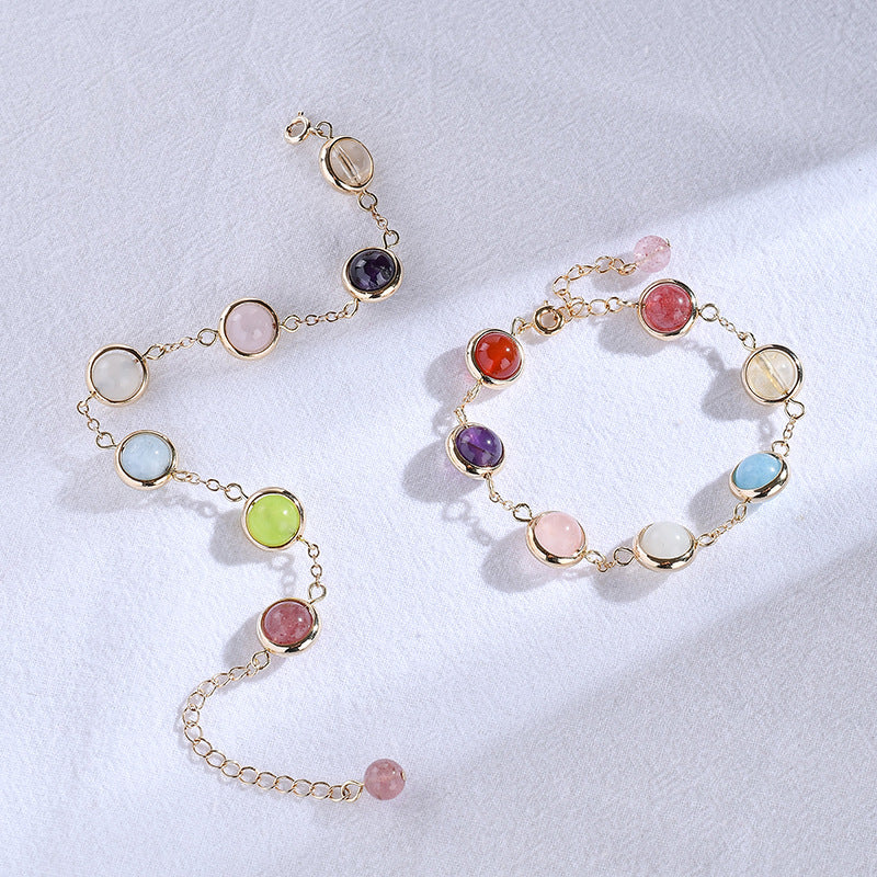 Rainbow Gem Hug Bracelet