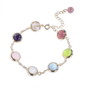 Rainbow Gem Hug Bracelet