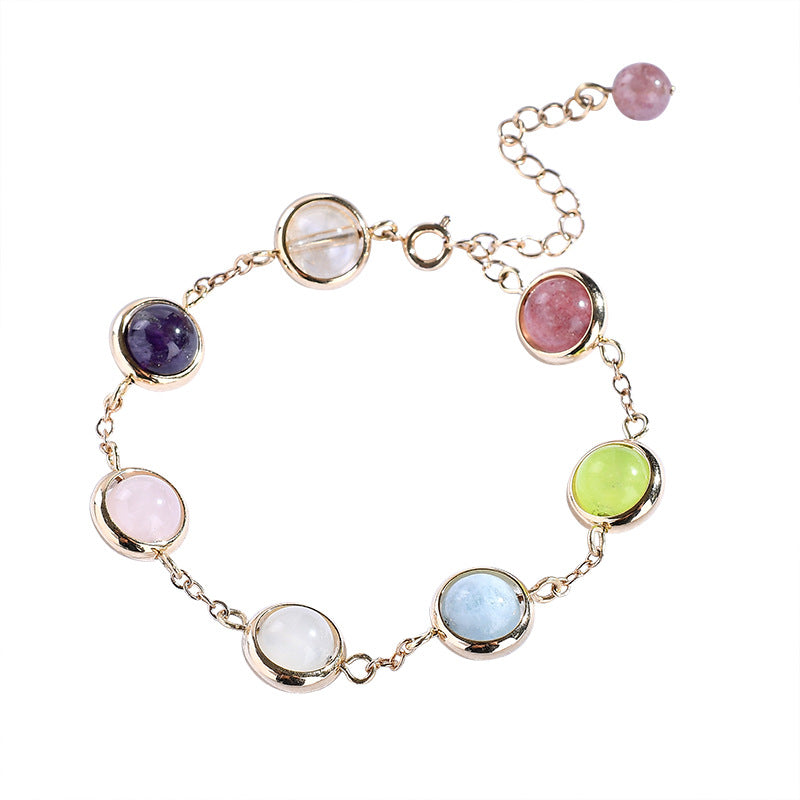 Rainbow Gem Hug Bracelet