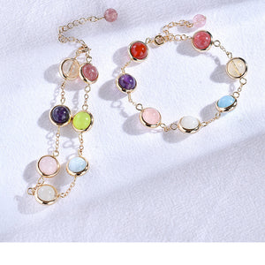 Rainbow Gem Hug Bracelet