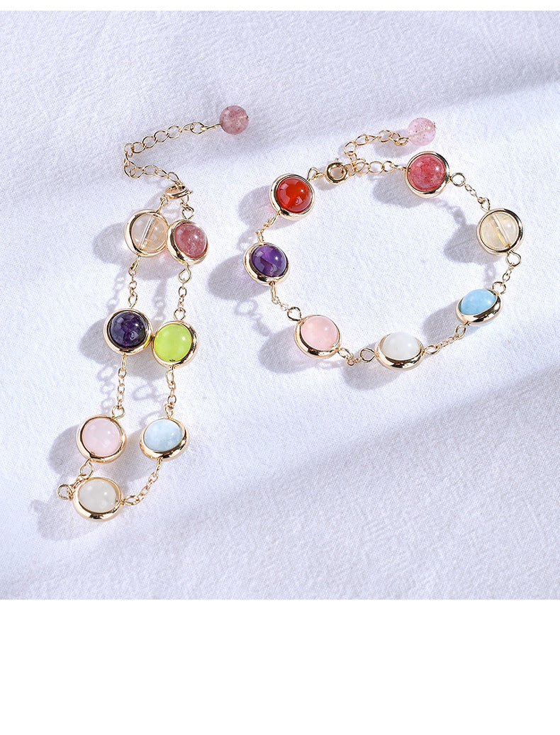 Rainbow Gem Hug Bracelet