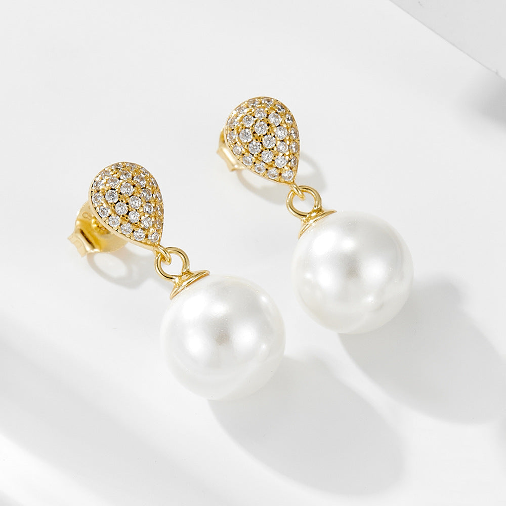Lila’s DewdropPearl Earrings Stella Harte