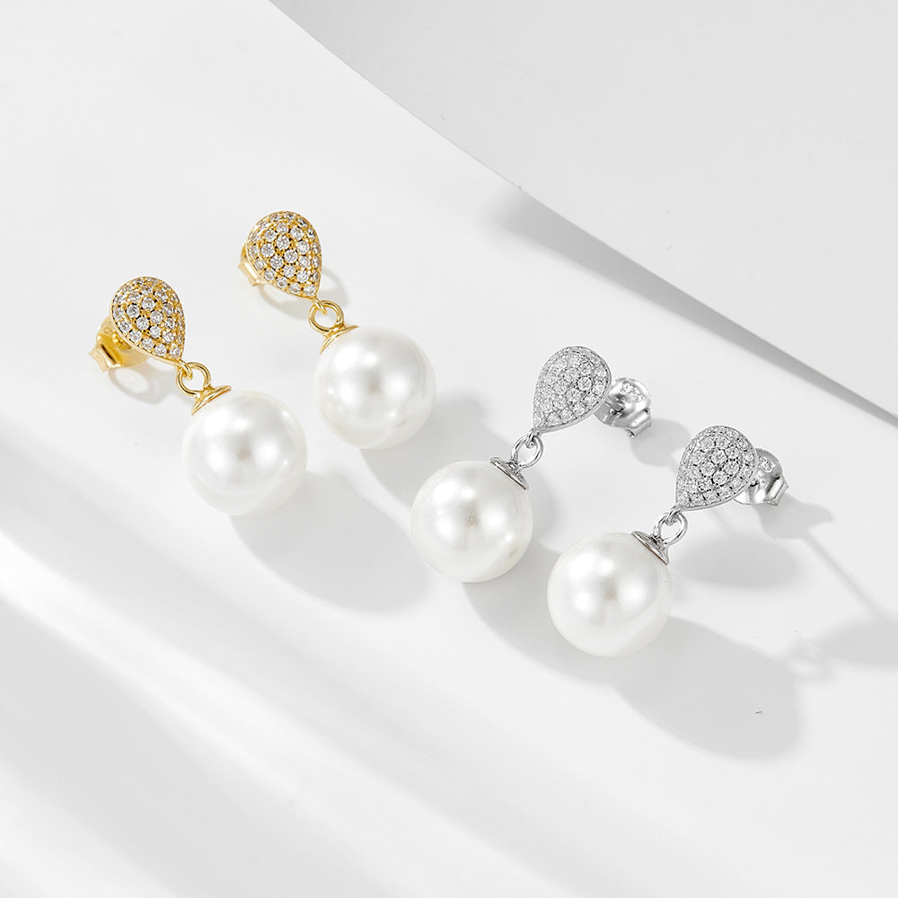 Lila’s DewdropPearl Earrings Stella Harte