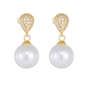 Lila’s DewdropPearl Earrings