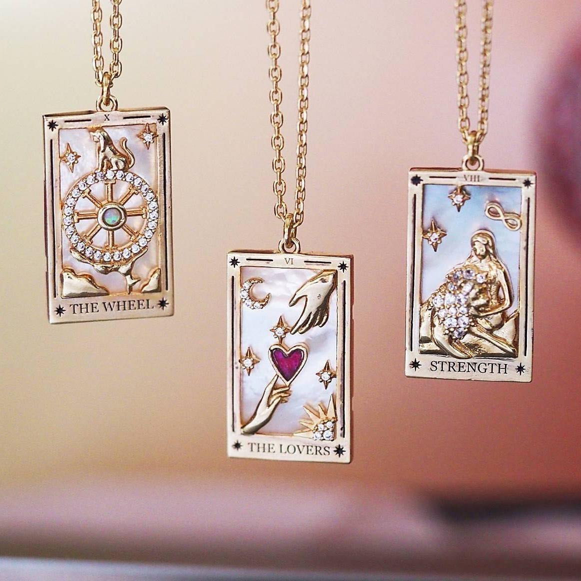 Celestial Tarot Charm Necklace Stella Harte