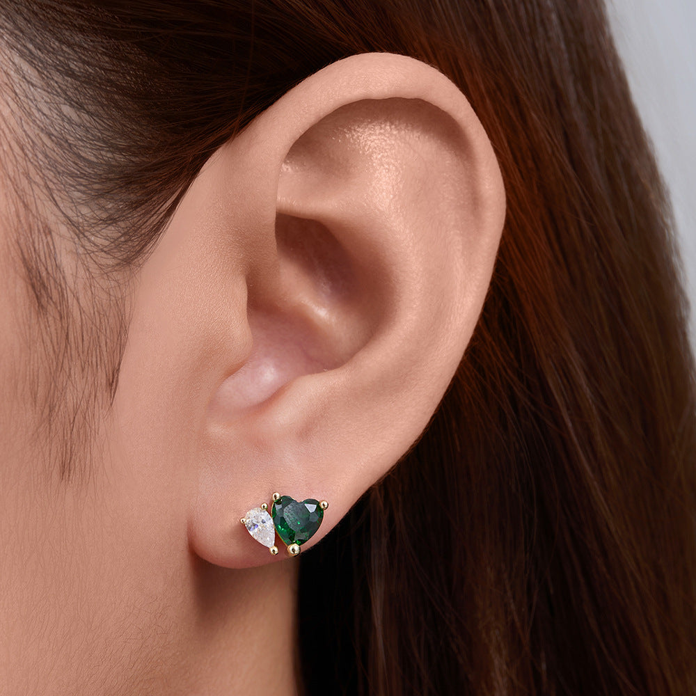 Emerald Echo Studs Stella Harte