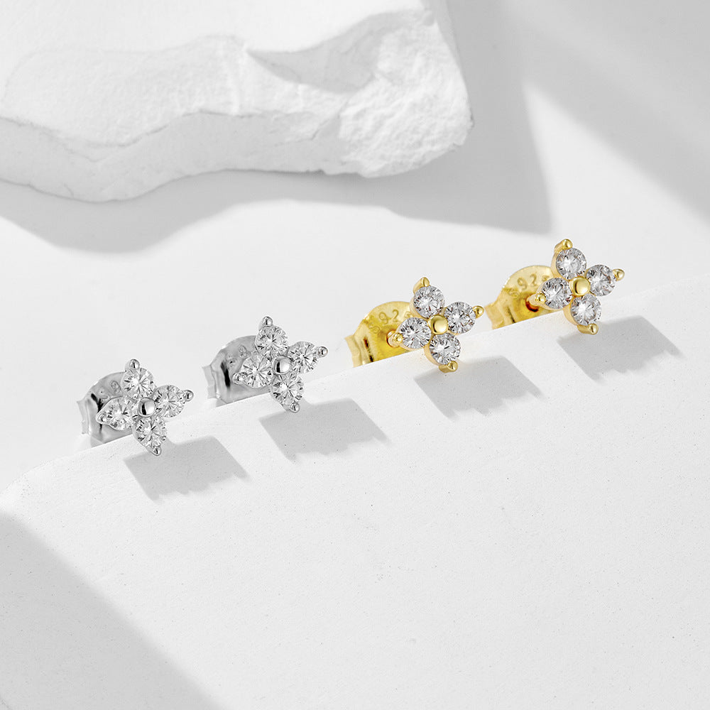 Celestial Cluster Stud Earrings Stella Harte