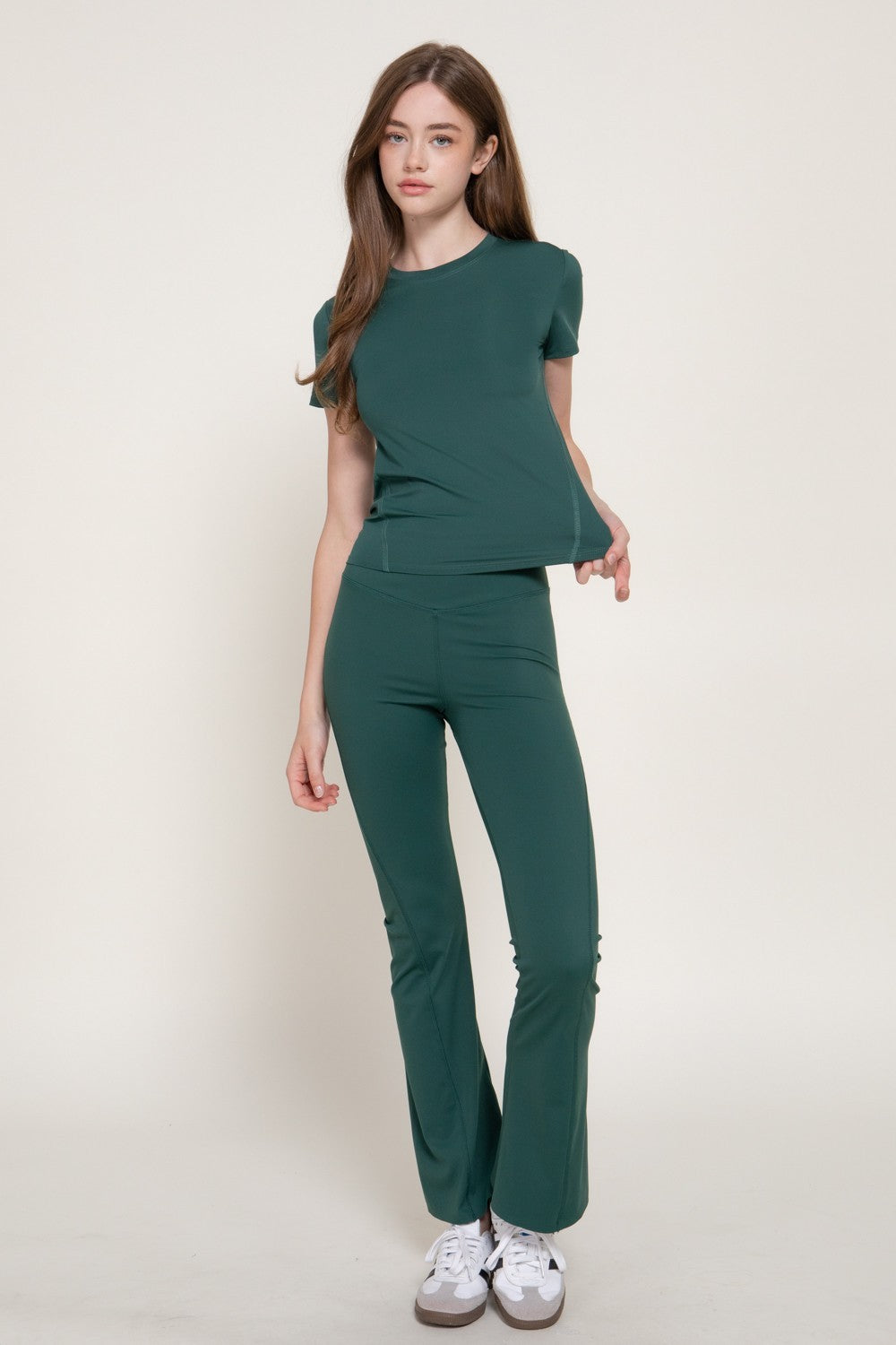 Short Sleeve Side Seam Workout Top