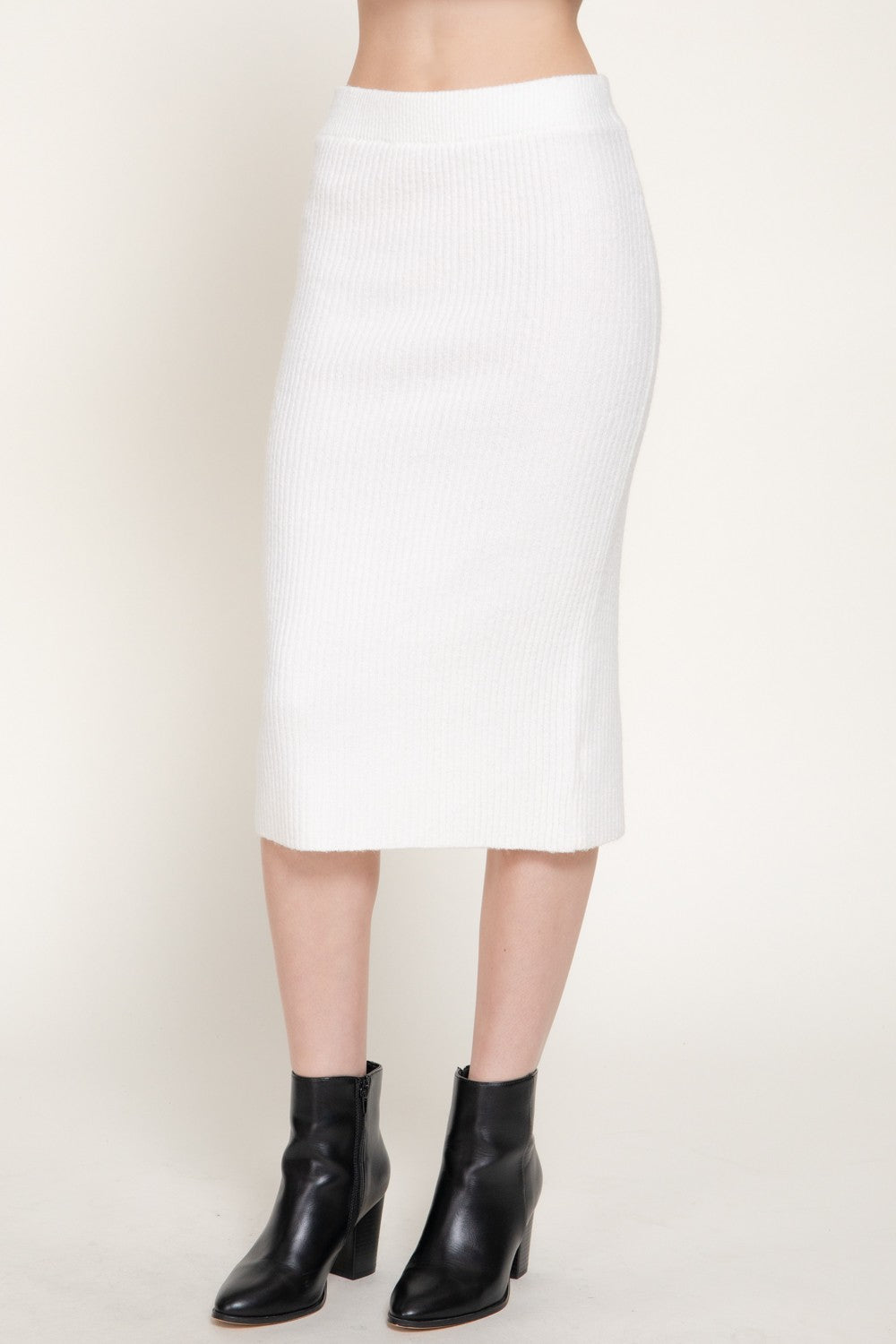 Pencil Midi Sweater Skirt