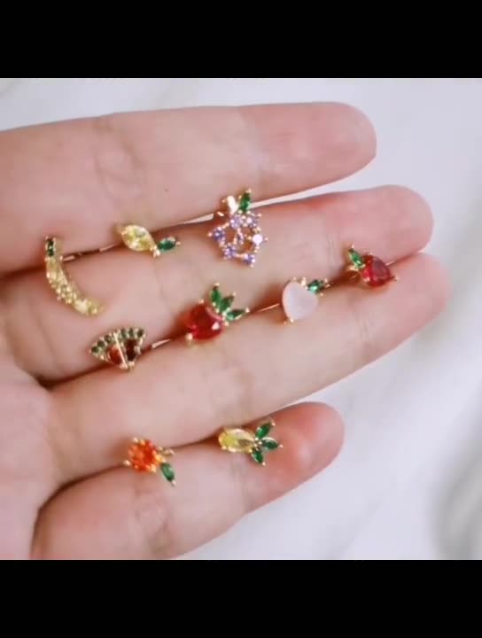 Cherry Kiss Stud Earrings Stella Harte