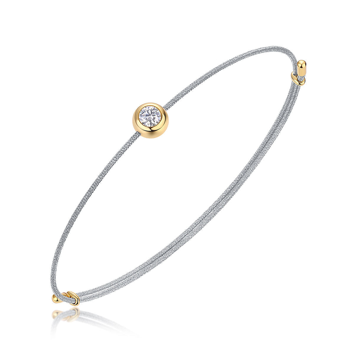 Moissanite Cord Whisper Bracelets Stella Harte