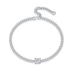 Square Sparkle Chain Bracelet