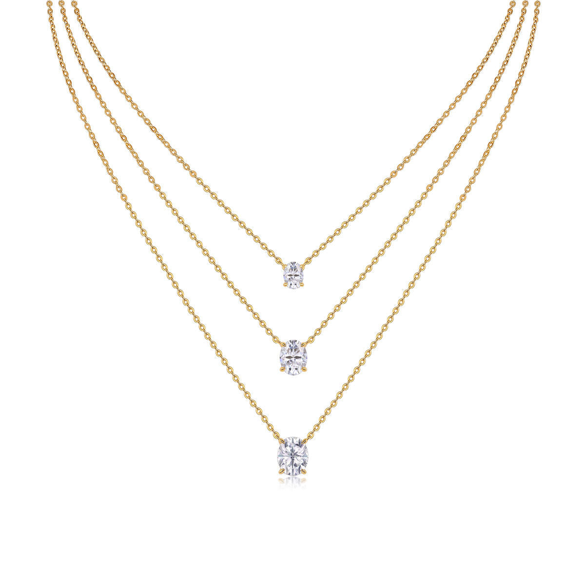 Tiered Spark Layer Necklace Stella Harte
