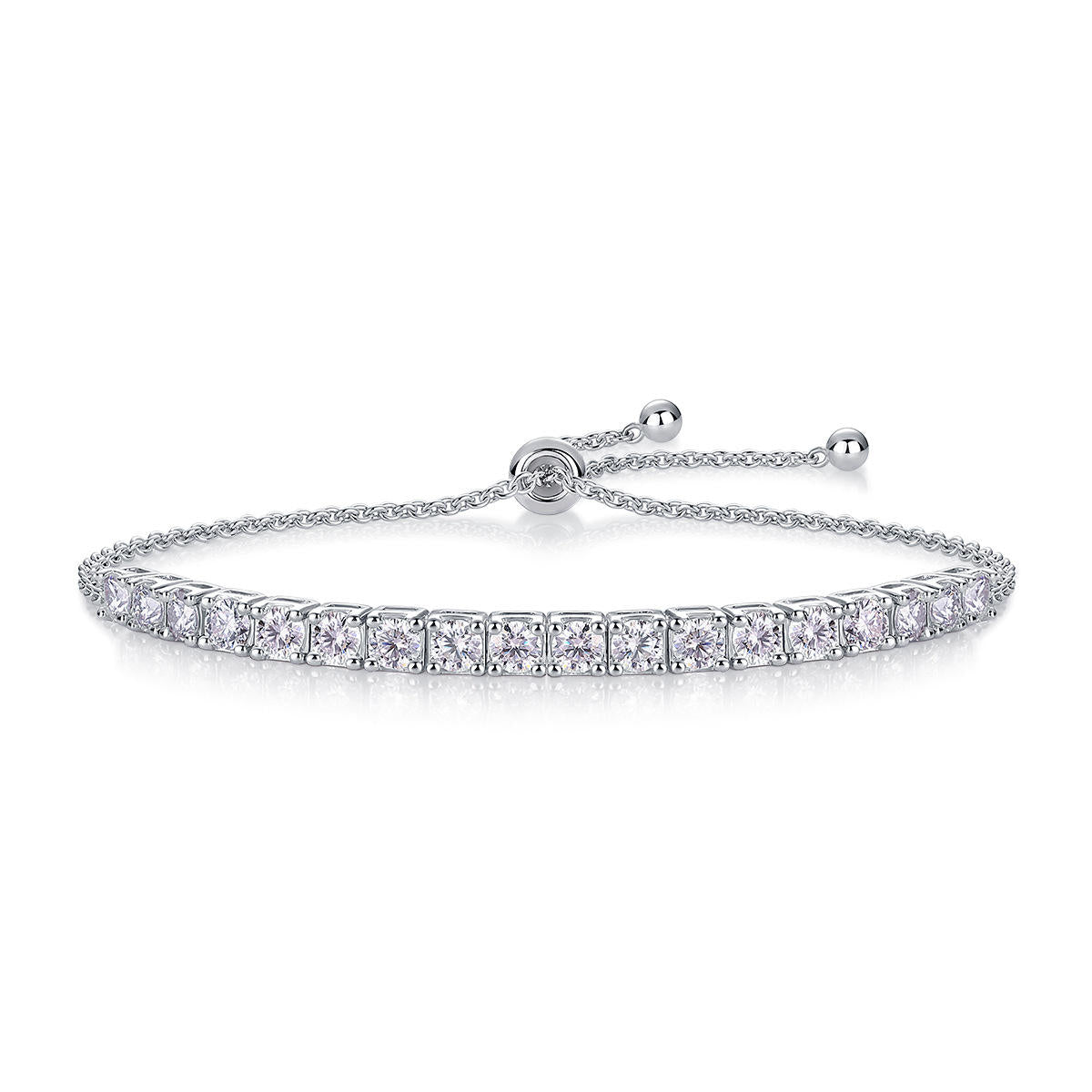 Square Eternity Slide Bracelet