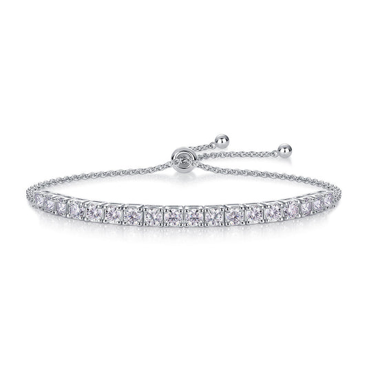 Square Eternity Slide Bracelet