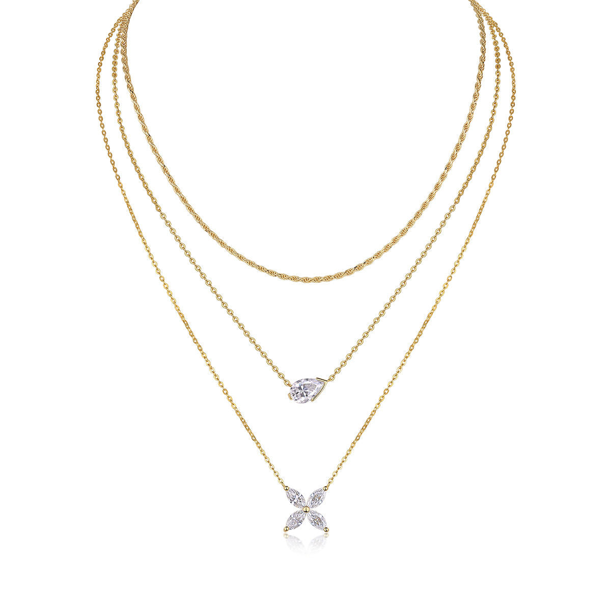 Pear Blossom Layer Necklace