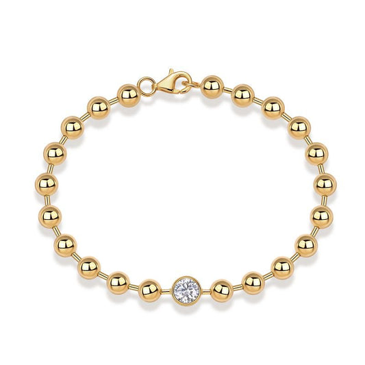 Beaded Heart Spark Bracelet