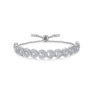 Pear Heart Slide Bracelet