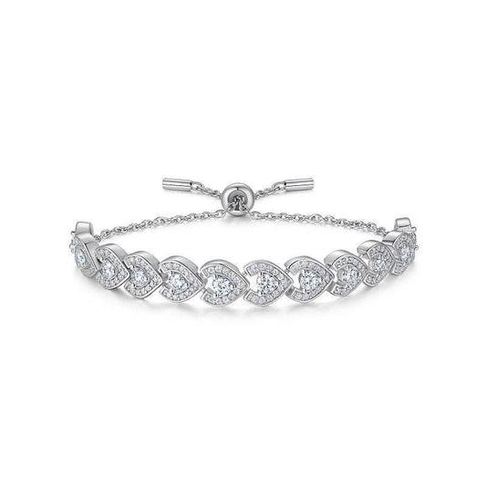 Pear Heart Slide Bracelet