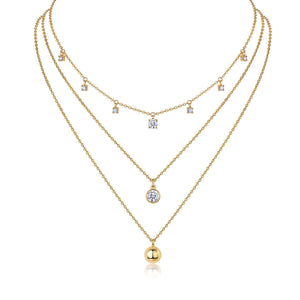 Dangle Spark Layer Necklace