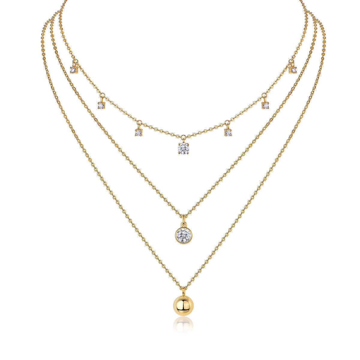 Dangle Spark Layer Necklace