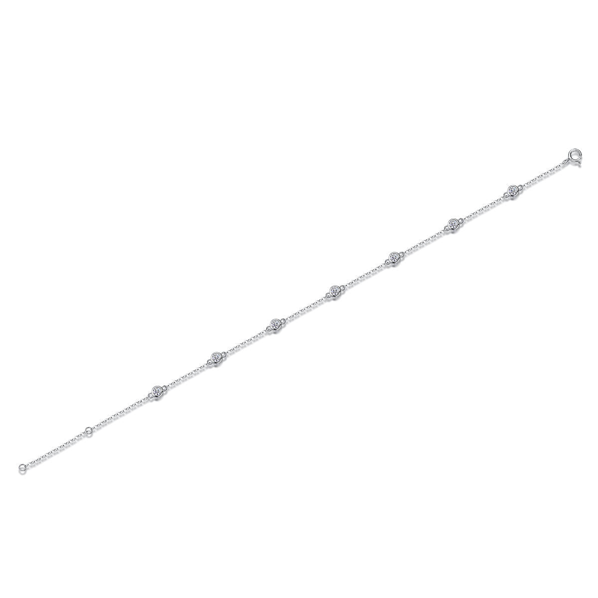 Starlit Bezel Chain Bracelet