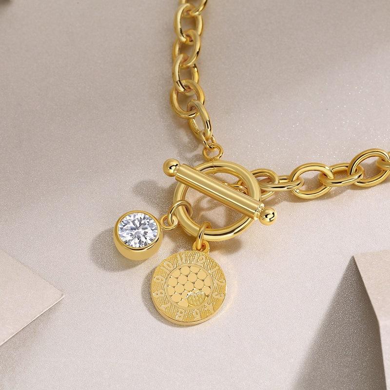 Golden Toggle Charm Bracelet