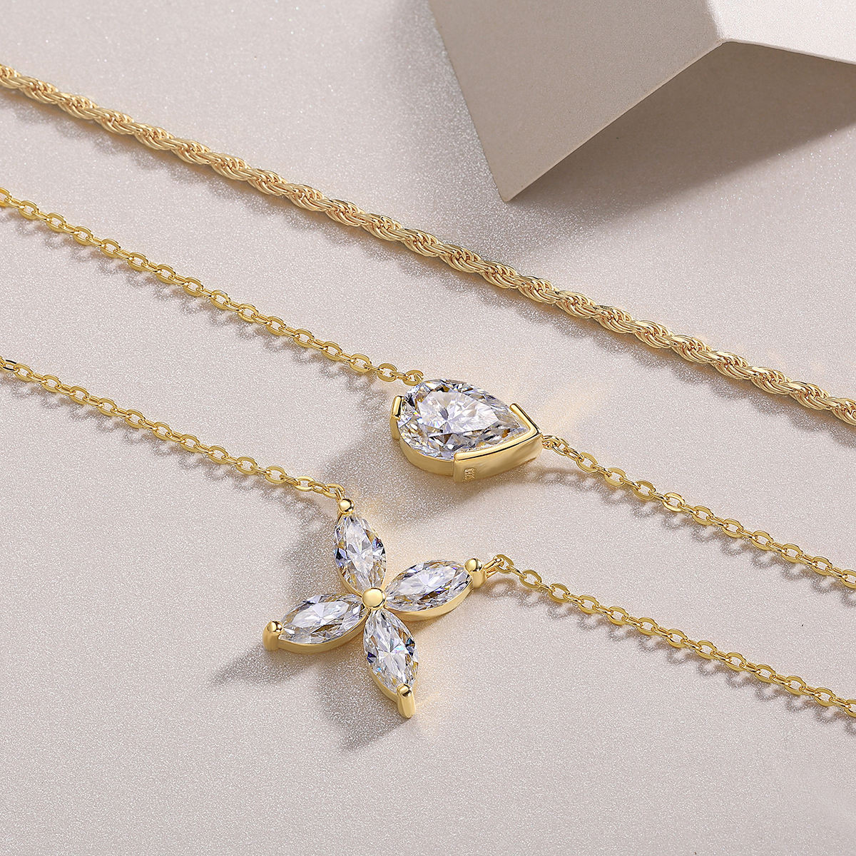 Pear Blossom Layer Necklace Stella Harte