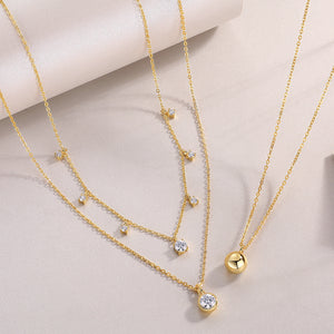 Dangle Spark Layer Necklace