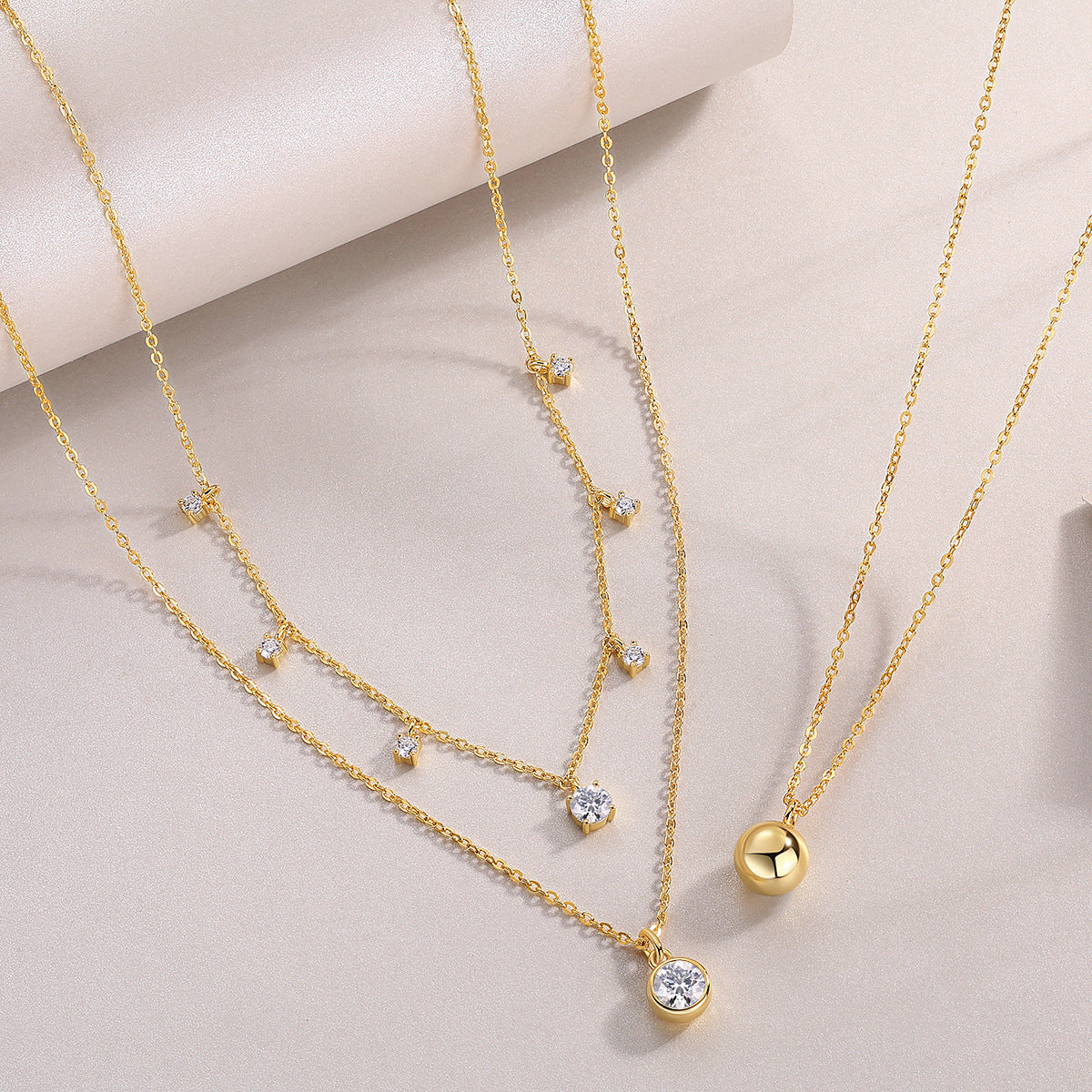 Dangle Spark Layer Necklace Stella Harte