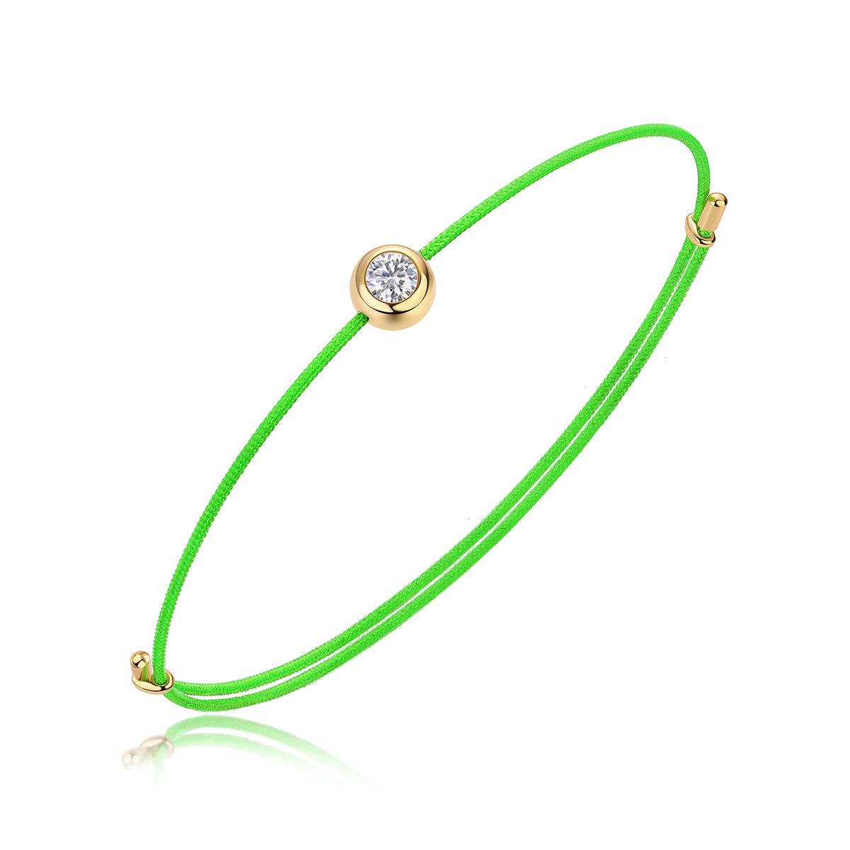 Moissanite Cord Whisper Bracelets