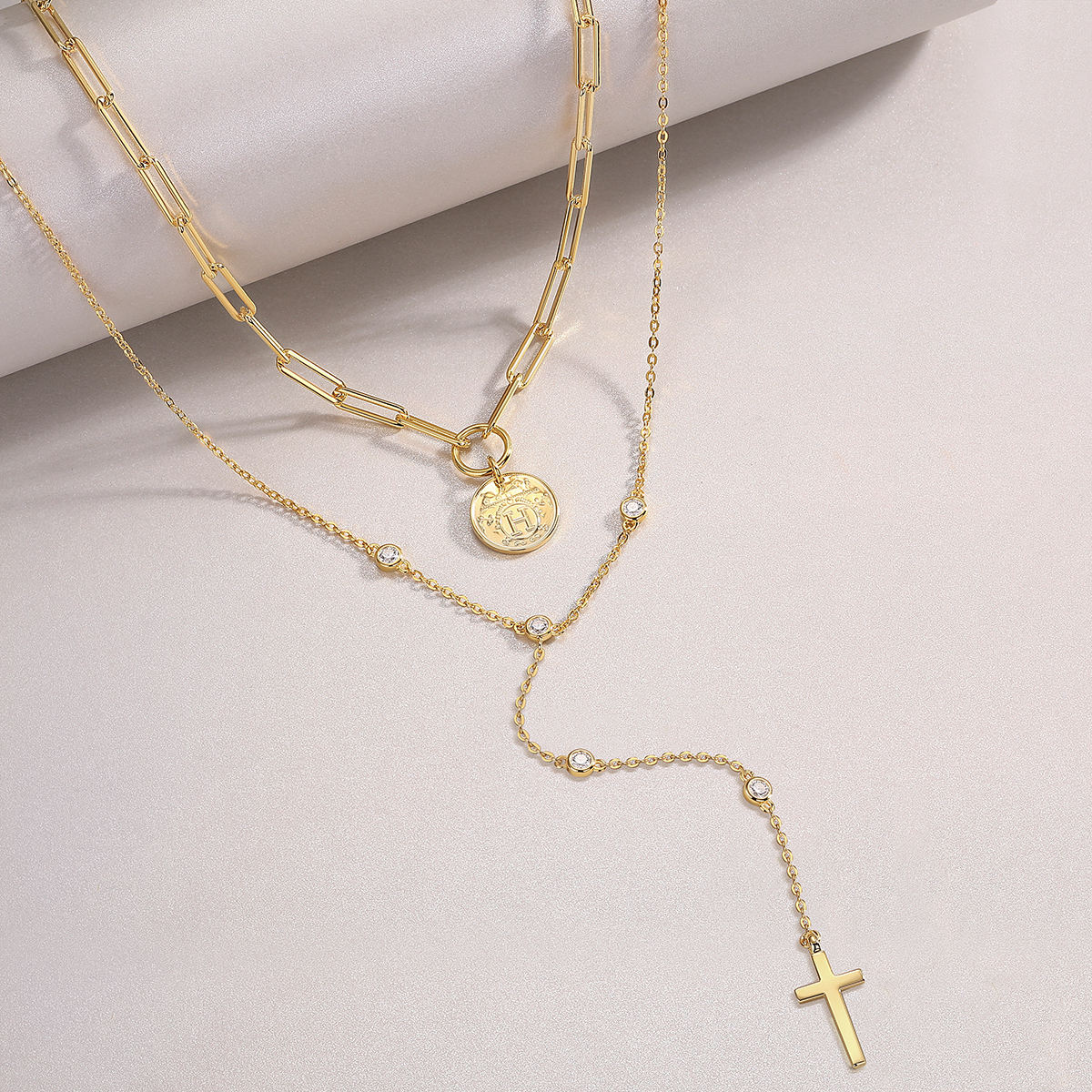 Lotus Faith Layer Necklace Stella Harte