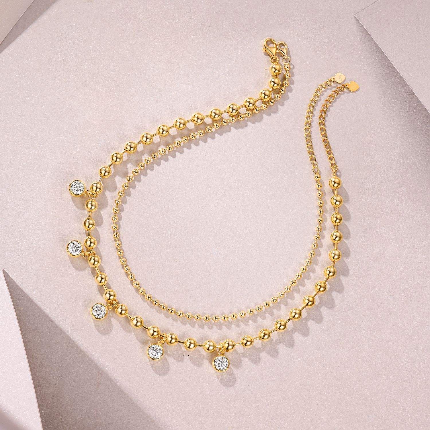 Beaded Twinkle Dangle Necklace