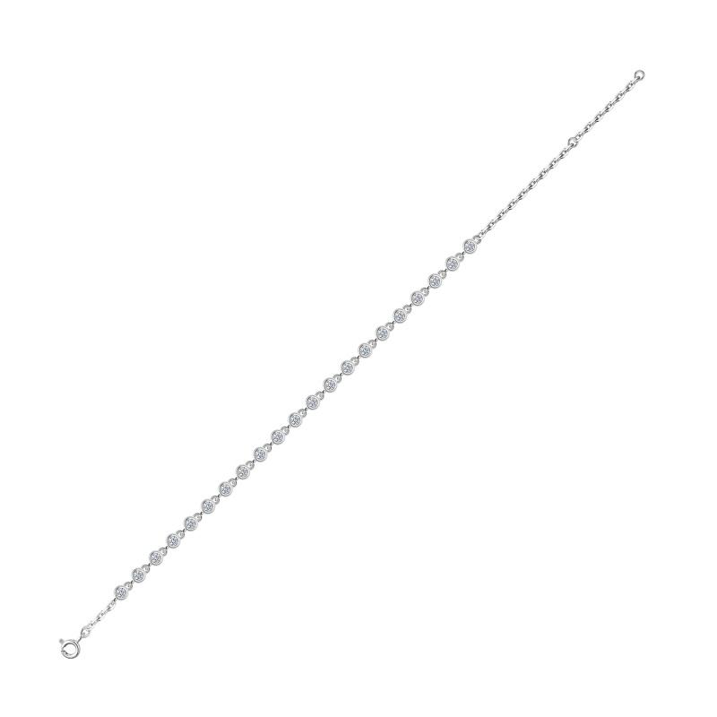 Bezel Sparkle Chain Bracelet