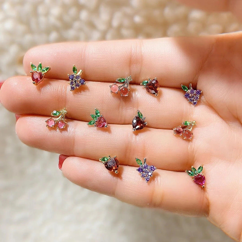 Cherry Kiss Stud Earrings Stella Harte