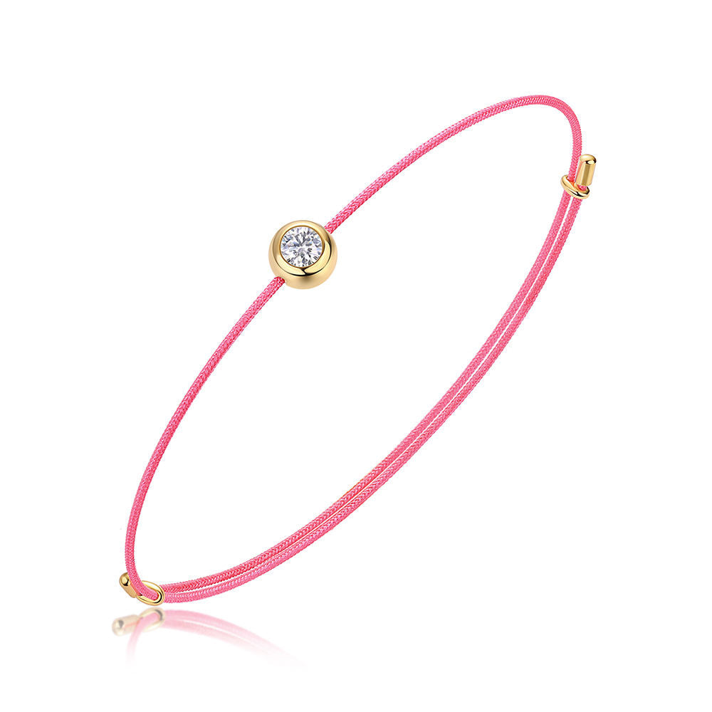 Moissanite Cord Whisper Bracelets Stella Harte
