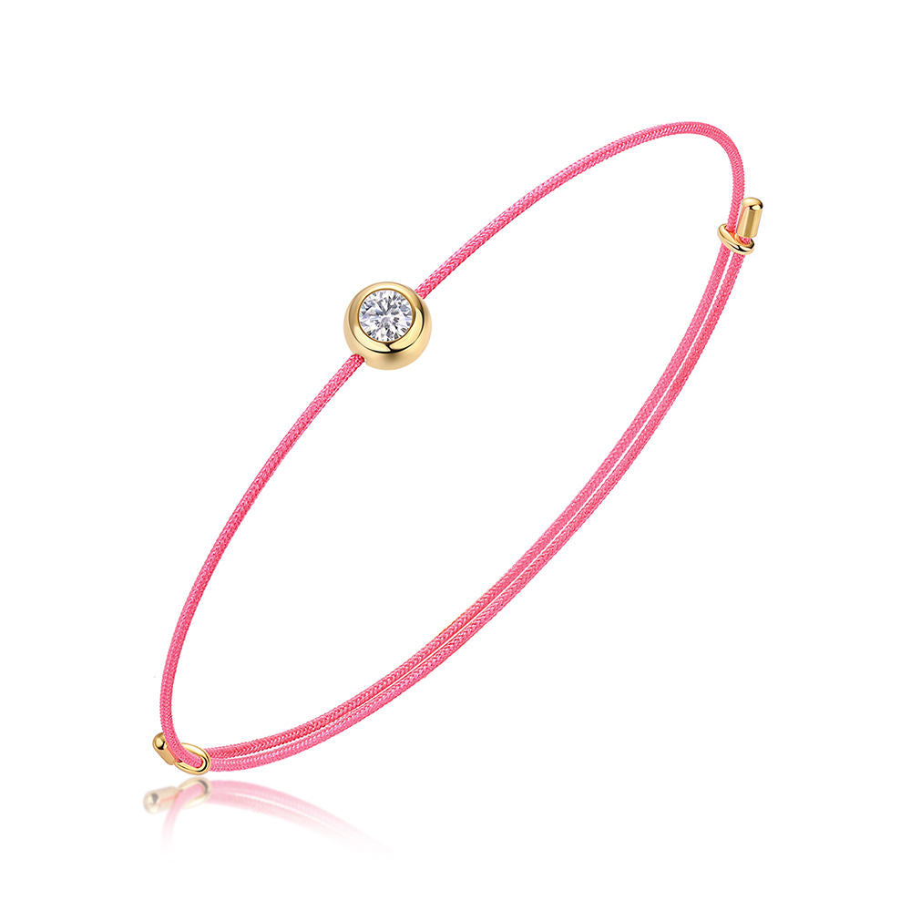 Moissanite Cord Whisper Bracelets