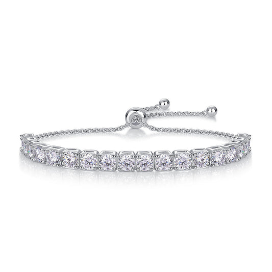 Square Tennis Eternity Bracelet