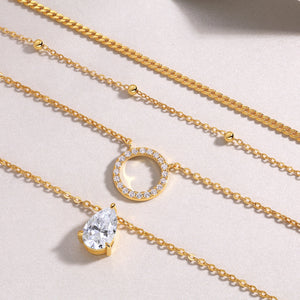 Multi-Layer Pear Glow Necklace